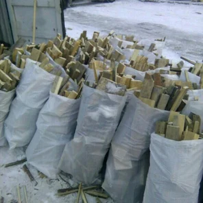 Горбыль сосновый в мешках